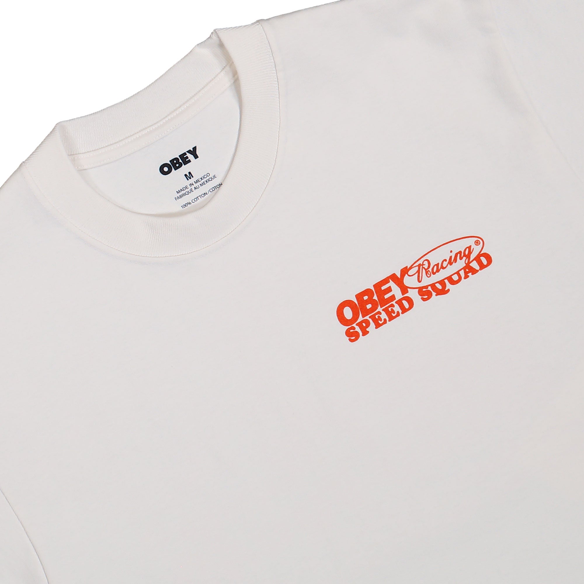 Obey Speed Squad T-Shirt Vintage White T-Shirts 168024386-VWH Detailfoto | Overkill