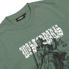 Wasted Paris Sentence T-Shirt Lichen Green T-Shirts Close-up | Overkill