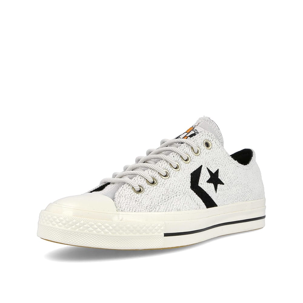 Converse x converse reverse terry star player ox White / Lunar Rock / Black  Detailfoto | Overkill