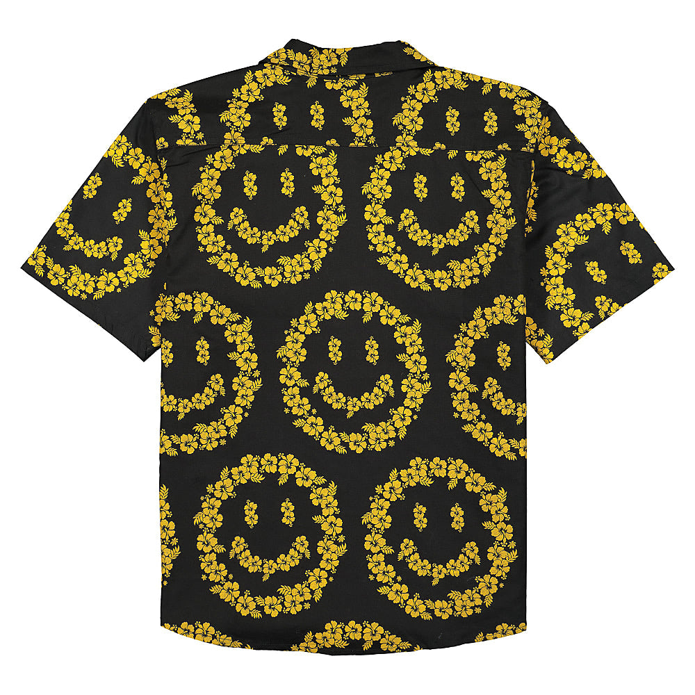 Chinatown Market Smiley Floral Shirt Black Shirts Material | Overkill
