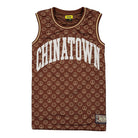 Chinatown Market Smiley Cabana Basketball Jersey Brown T-Shirts 1690008 / 1001 | Overkill