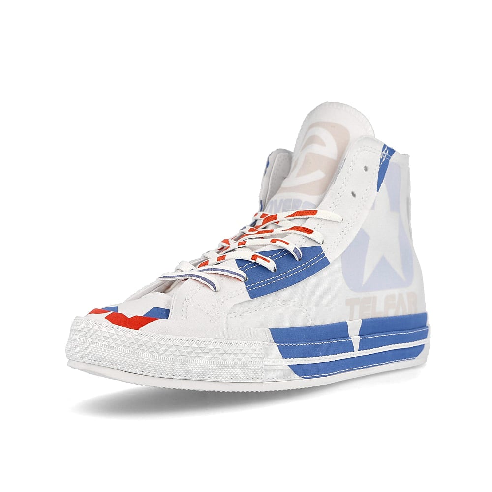 Converse Telfar x Converse CT 70 Hi White-Chili Pepper-Black Sneakers  Close Up | Overkill