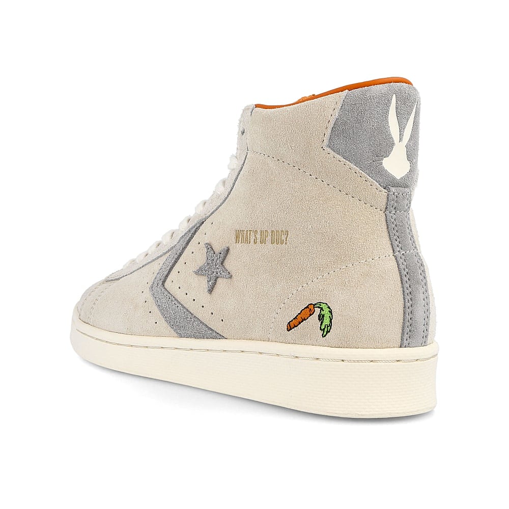 Converse Bugs Bunny x Converse Pro Leather HI Natural Ivory-Egret-Grey Sneakers  Material | Overkill