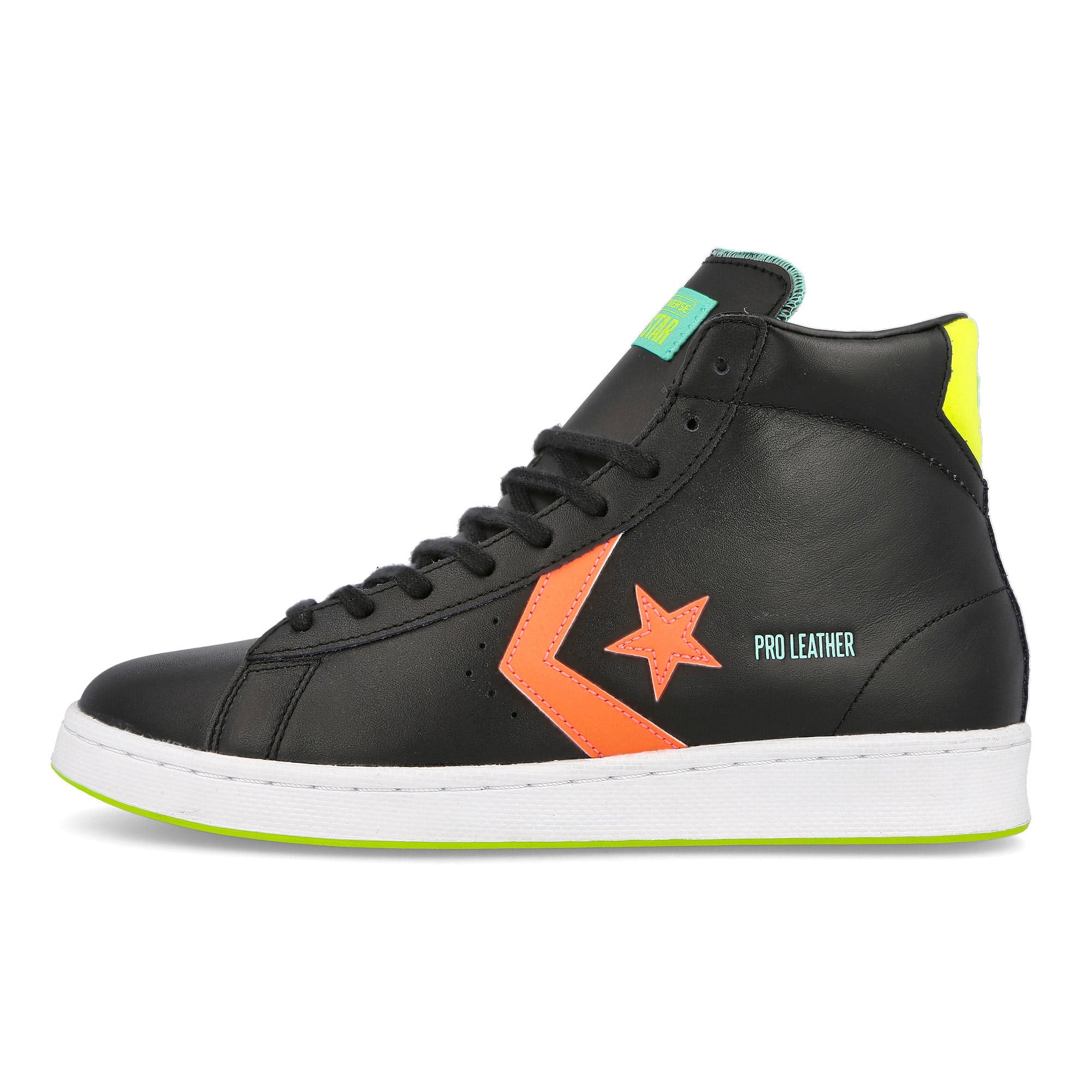 Converse pro leather hi Black / Lemon Venom / White  169651C | Overkill