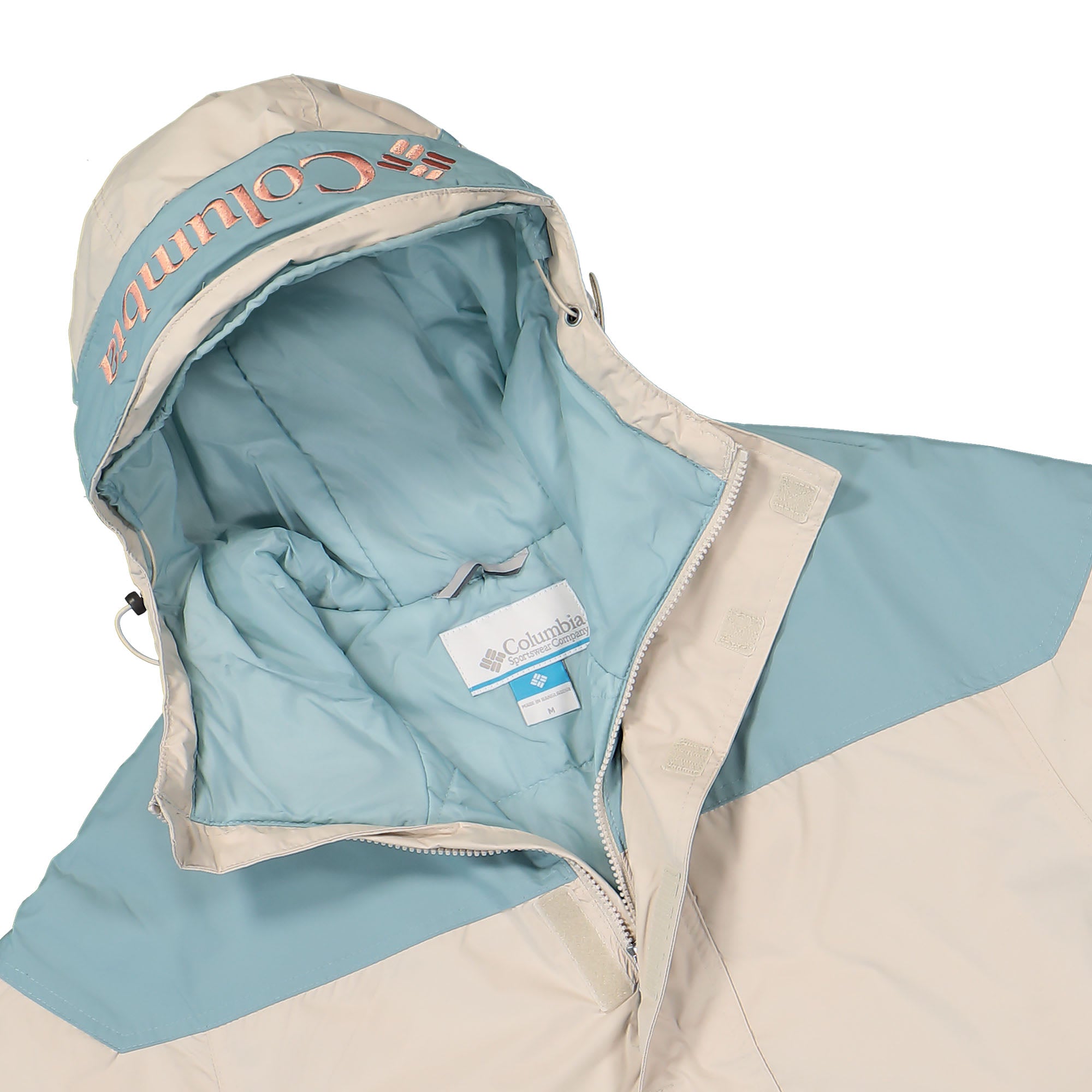 Columbia Challenger Pullover Dark Stone, Stone Blue Windbreaker Close-up | Overkill