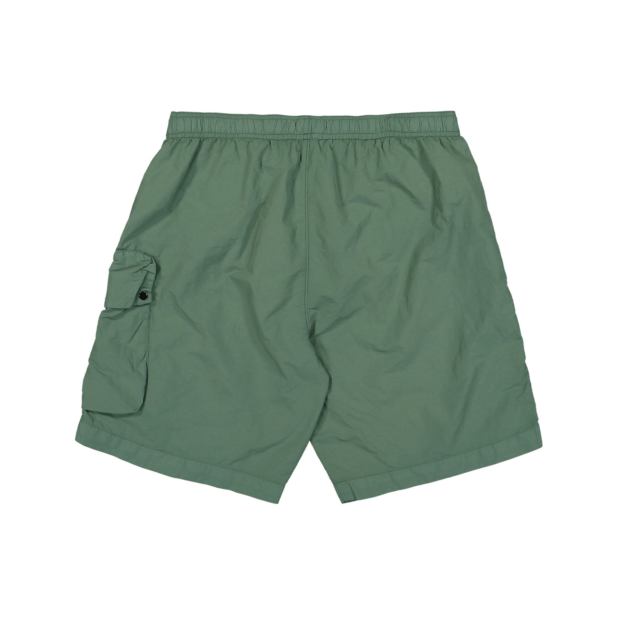 C.P. Company Flatt Nylon Cargo Swim Shorts Duck Green Swimwear Material | Overkill