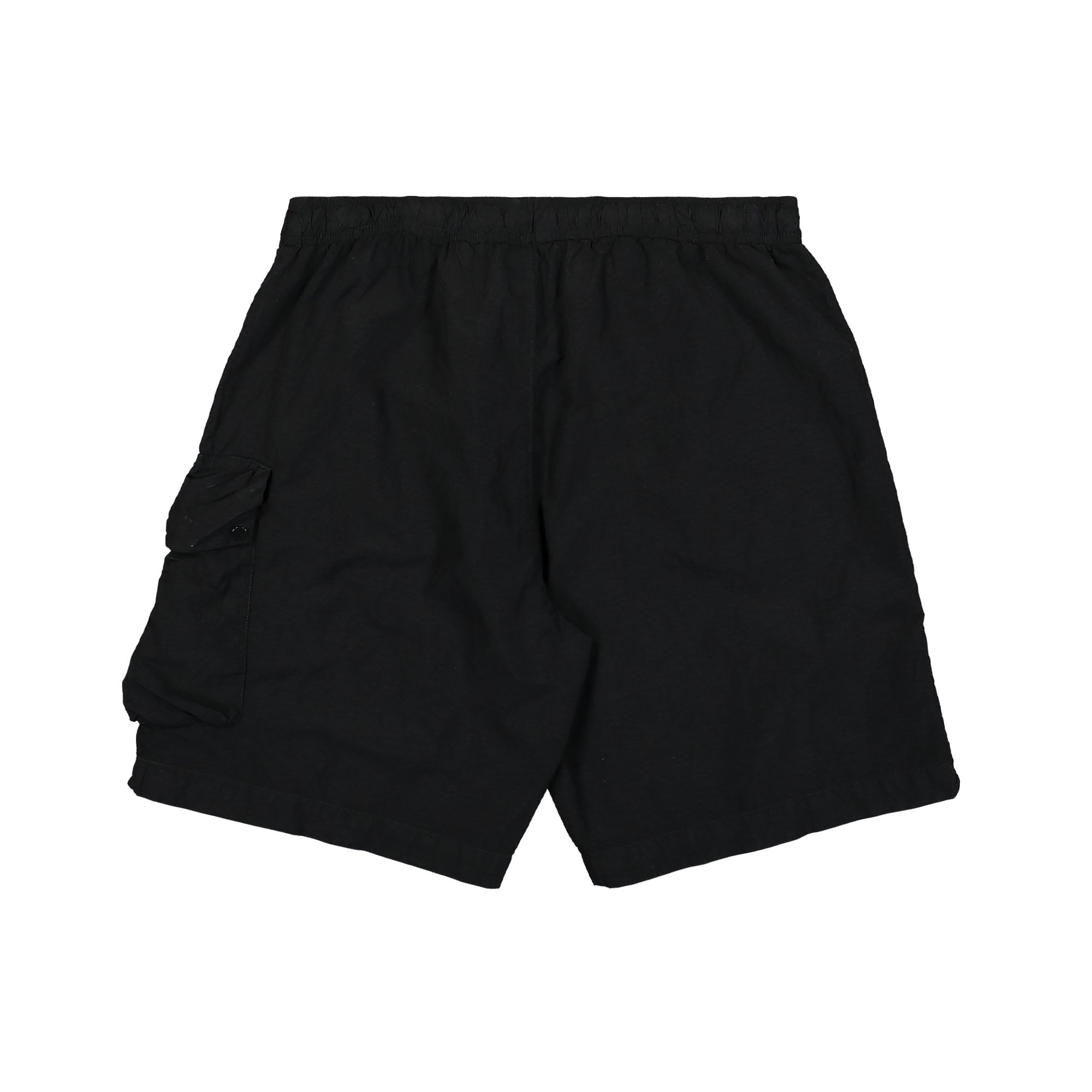 C.P. Company Flatt Nylon Cargo Swim Shorts Black Swimwear Material | Overkill