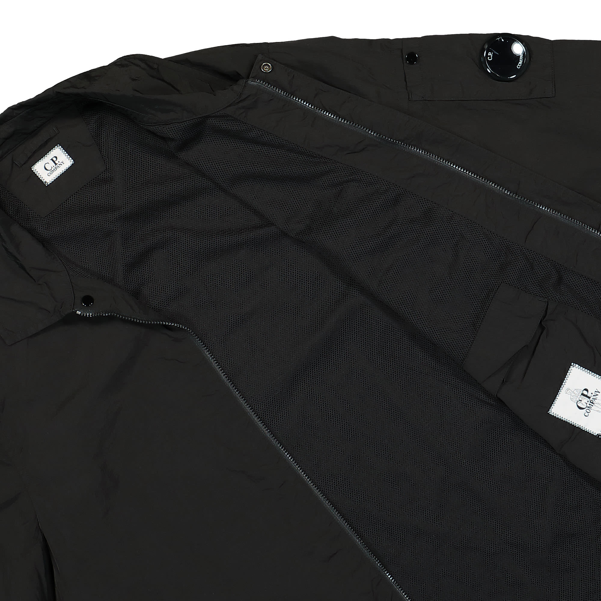 C.P. Company Chrome-R Pocket Overshirt Black Jackets Detailfoto | Overkill