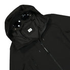 C.P. Company C.P. Shell-R Goggle Jacket Black Windbreaker Close-up | Overkill