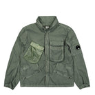 C.P. Company 50 Fili Gum Mixed Jacket Agave Green Jackets 16CMOW238A-006233M 627 | Overkill