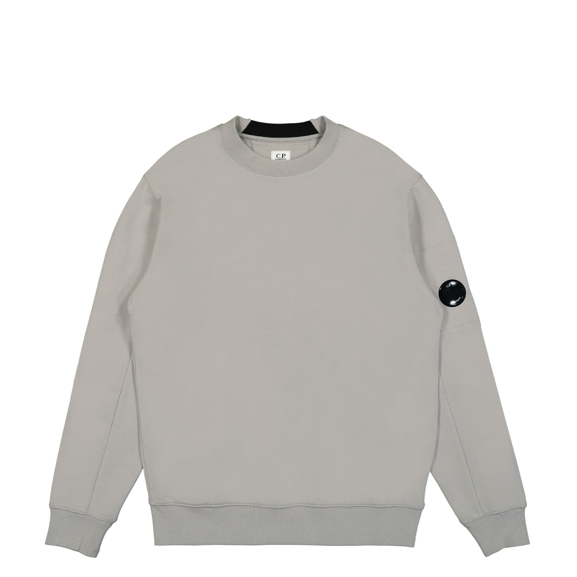 C.P. Company Diagonal Raised Fleece Sweatshirt Drizzle Sweatshirts 16CMSS022A-005086W 913 | Overkill