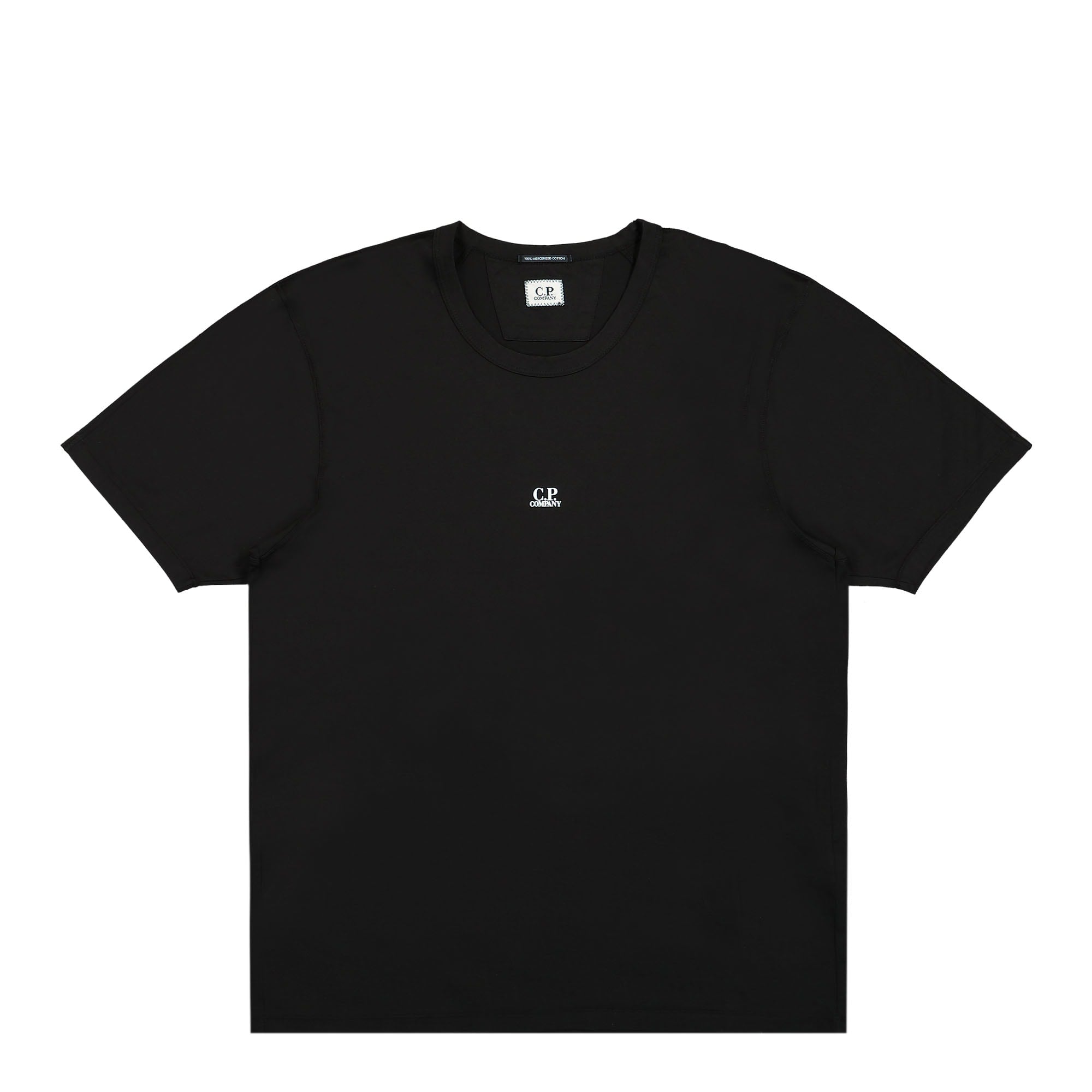C.P. Company 70/2 Mercerized Jersey Logo T-Shirt Black T-Shirts 16CMTS088A-006374G 999 | Overkill