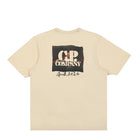C.P. Company 30/2 Mercerized Jersey Twisted Graphic T-Shirt Pistachio Shell T-Shirts Close-up | Overkill
