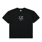 C.P. Company 20/1 Jersey Boxy Logo T-Shirt Black T-Shirts 16CMTS231A-005697G 999 | Overkill