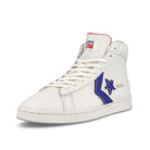 Converse pro leather hi Vintage White-University Red Sneakers  Detailfoto | Overkill