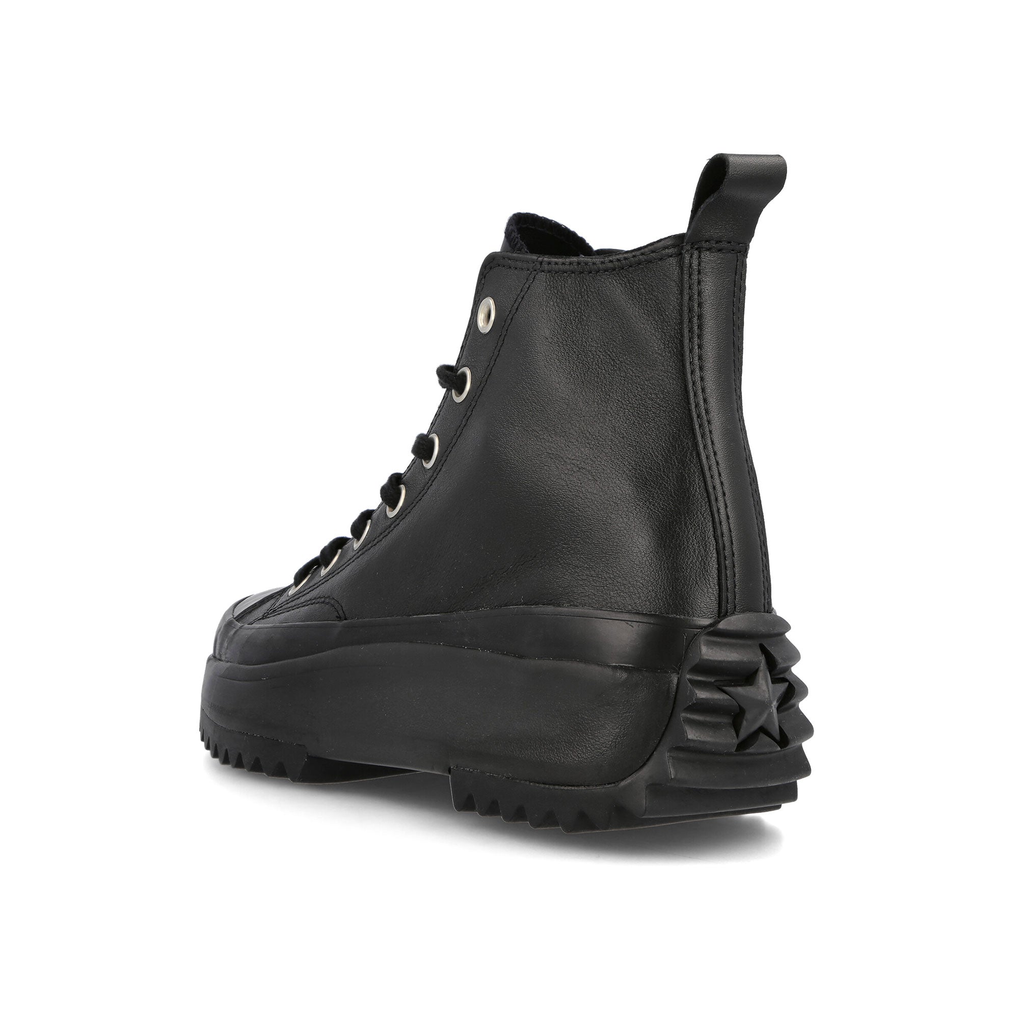 Converse run star hike hi Black-Black Sneakers  Material | Overkill