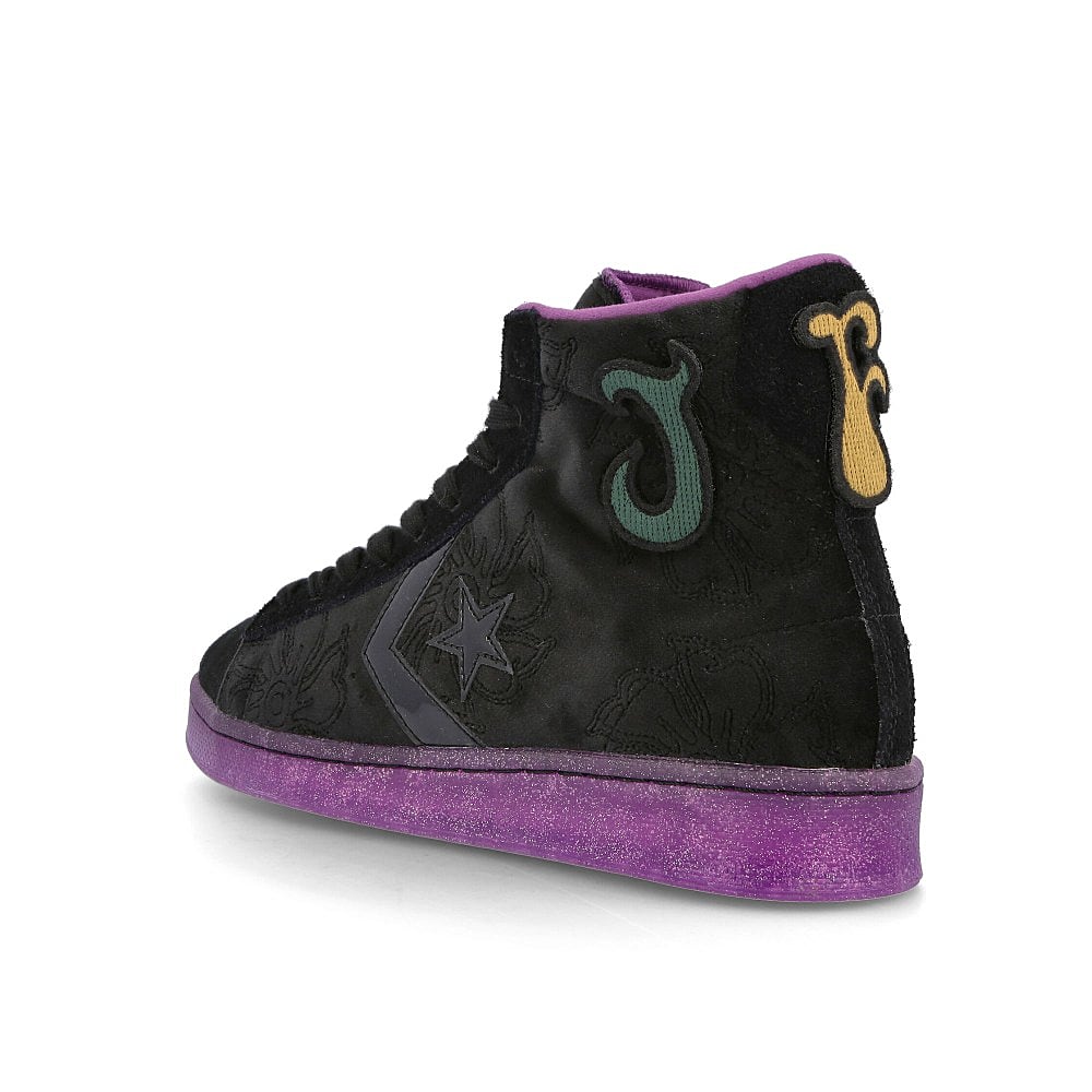 Converse Joe Freshgoods x Converse Pro Leather Hi Black-Black-Amaranth Sneakers  Material | Overkill