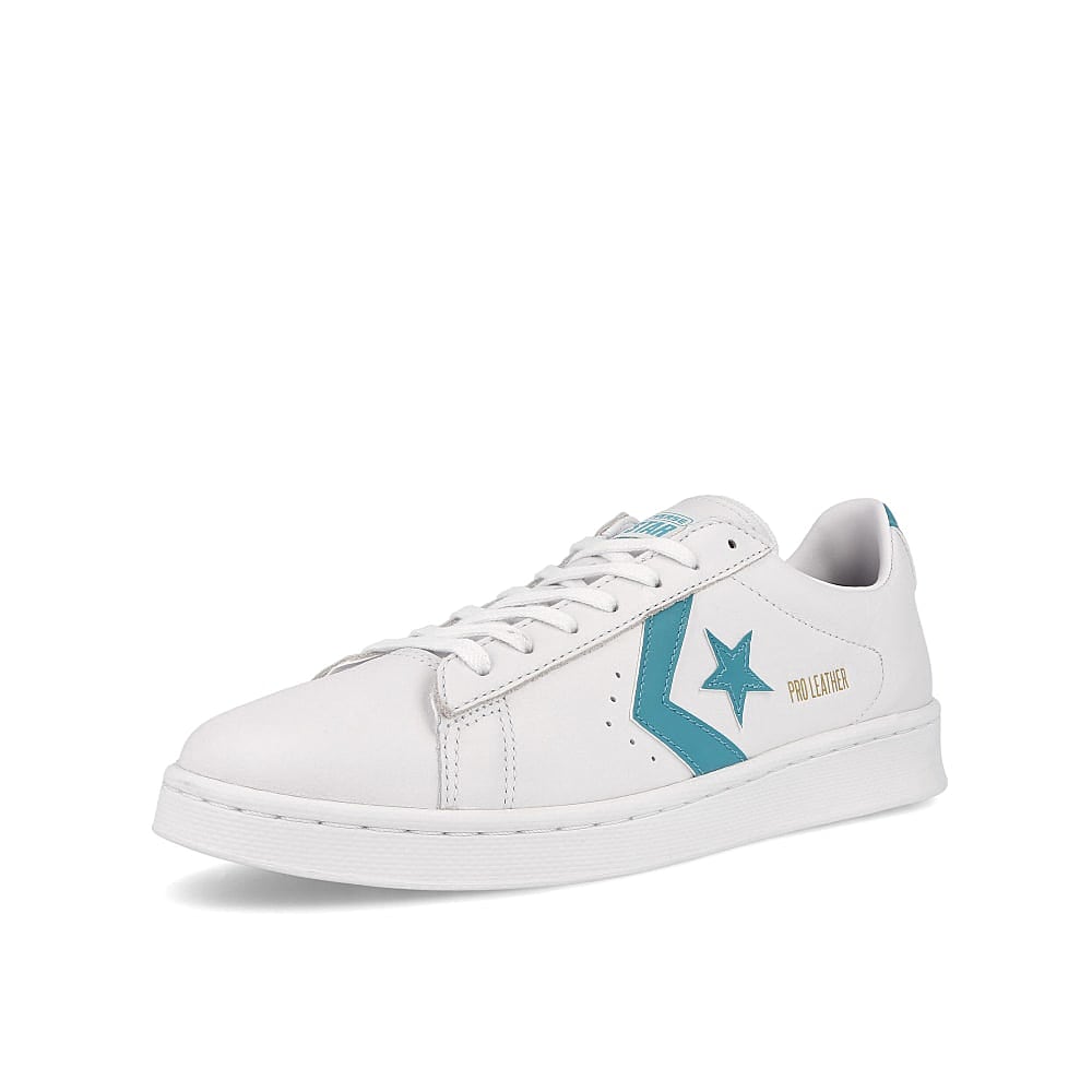 Converse pro leather ox White / Harbor Teal / White  Detailfoto | Overkill