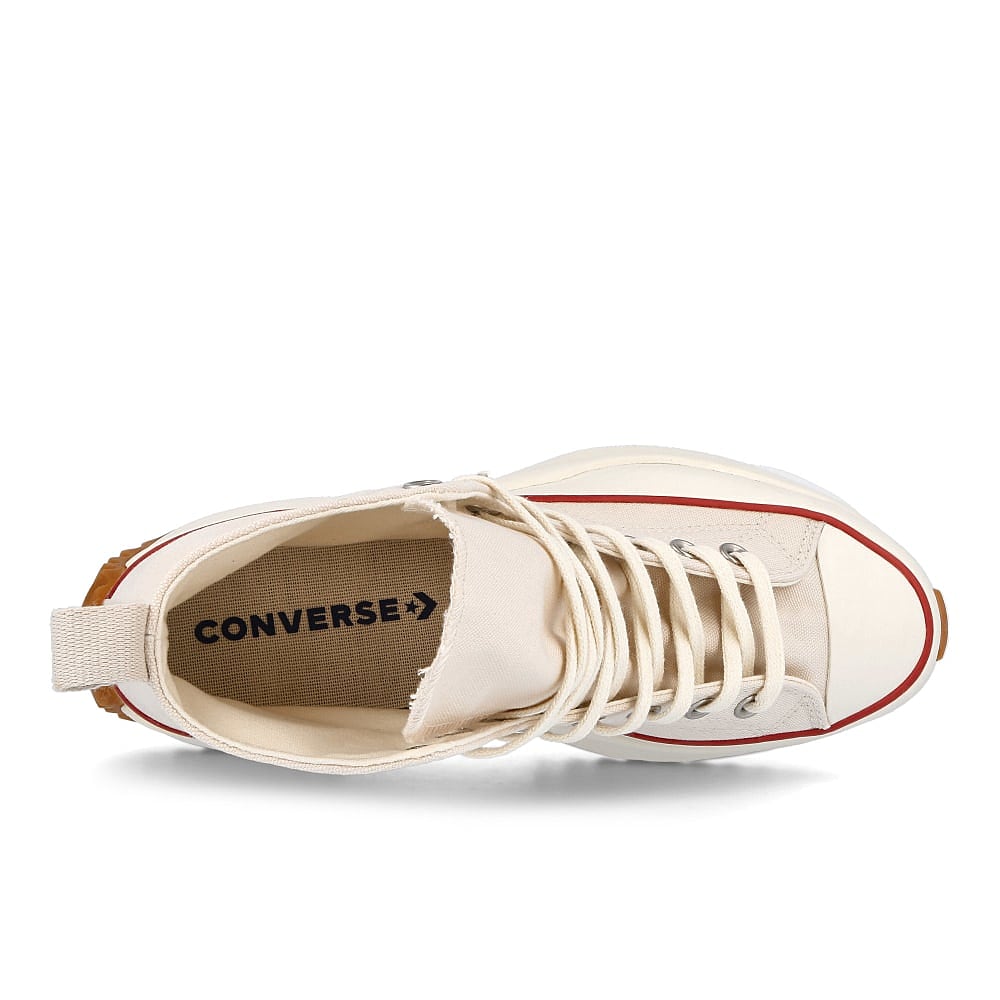 Converse run star hike hi Parchment-Egret-Gum Honey Sneakers  Detailfoto | Overkill
