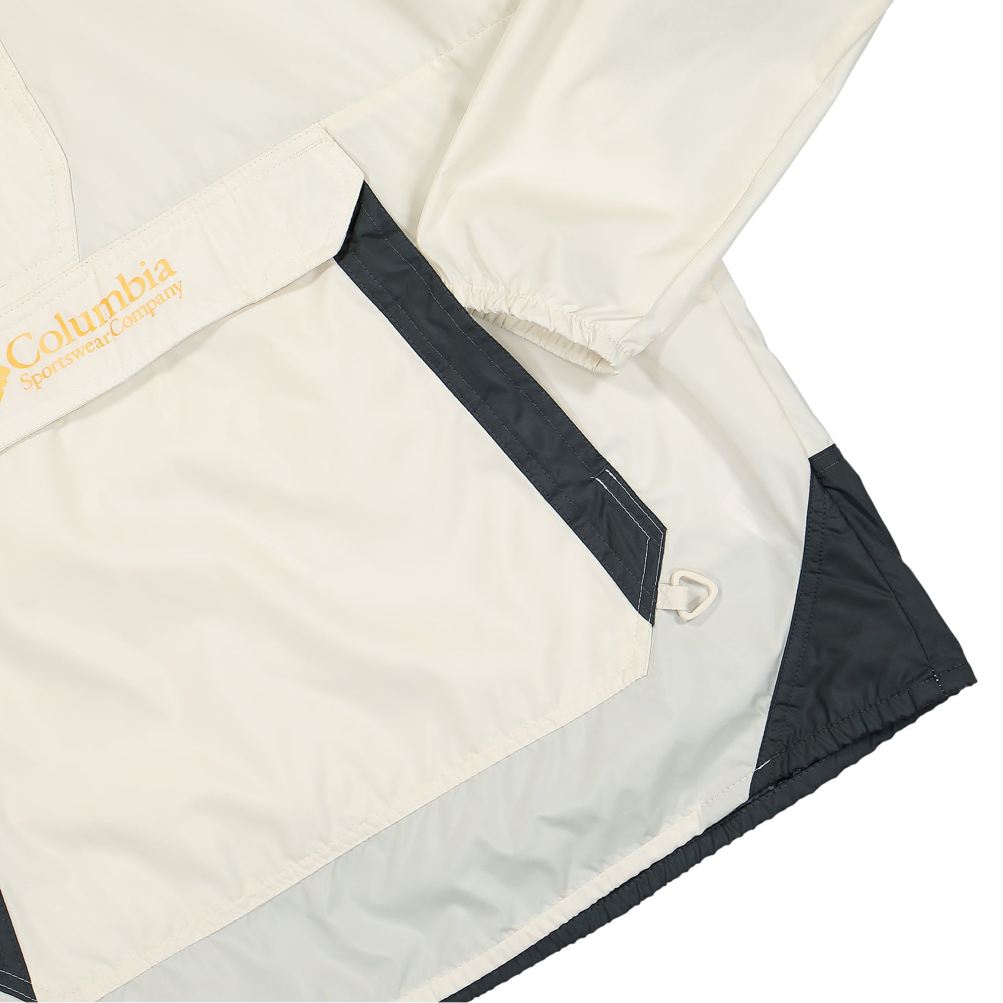 Columbia Challenger Windbreaker Chalk / Shark Windbreaker Detailfoto | Overkill