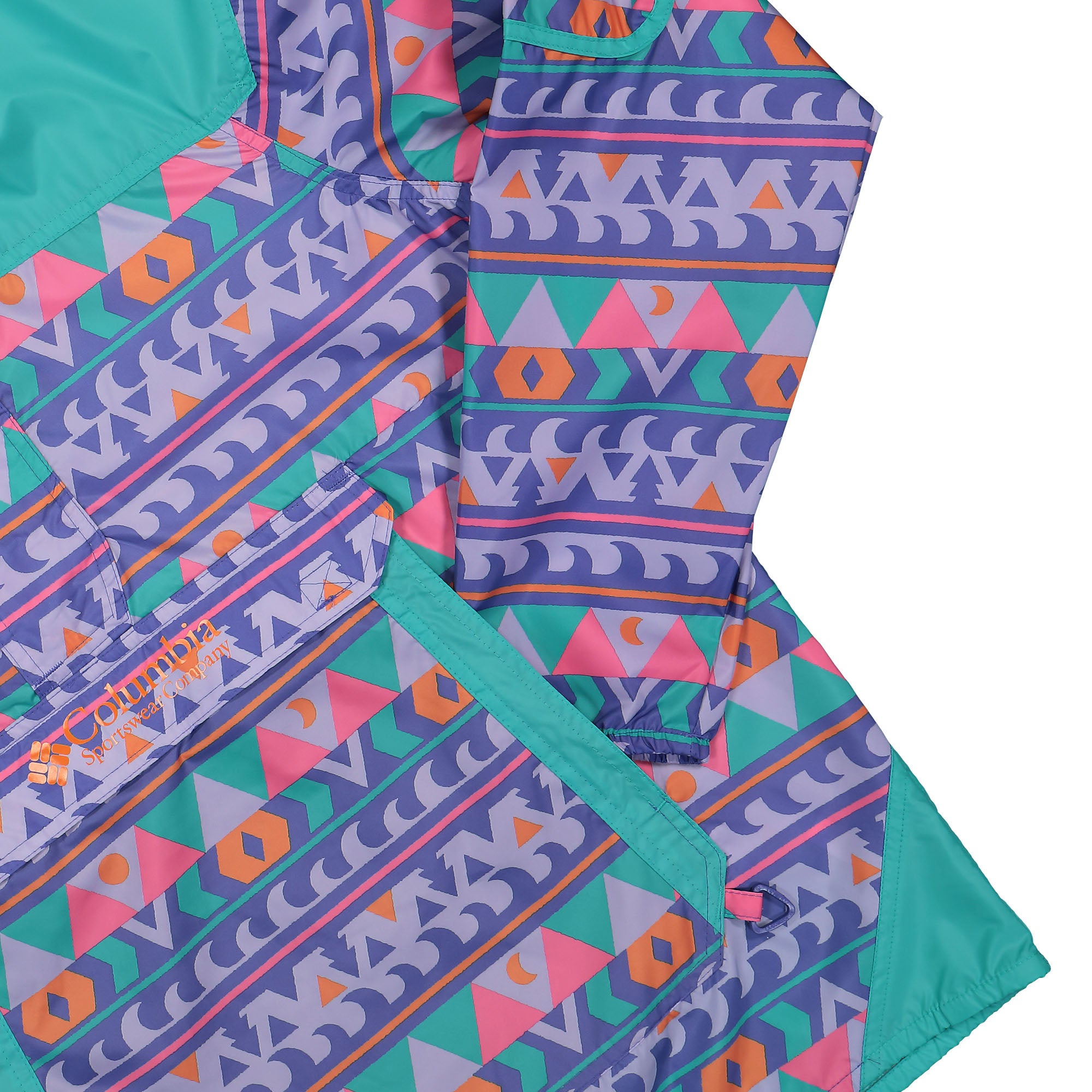 Columbia Challenger Windbreaker Purple Lotus Camp Blanket / Aqua Windbreaker Detailfoto | Overkill