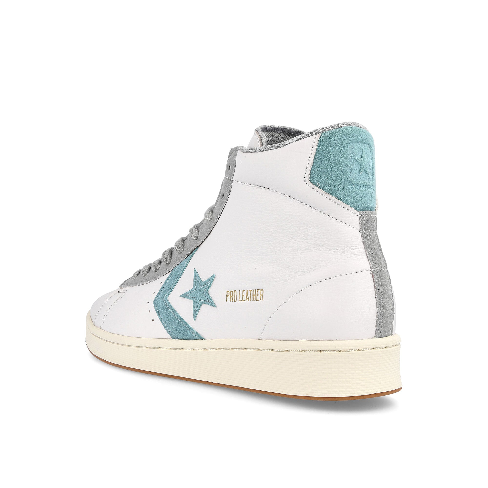 Converse pro leather hi White-Soft Aloe-Ash Stone Sneakers  Material | Overkill