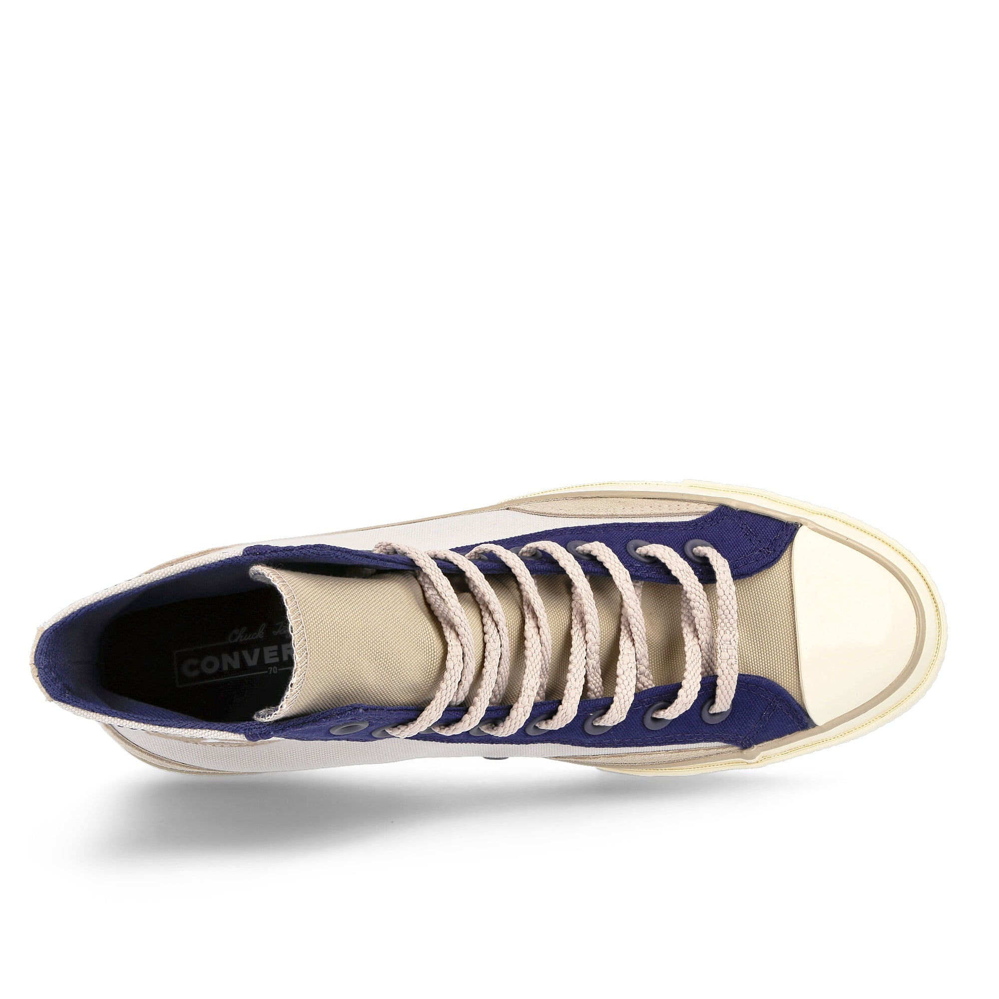 Converse chuck 70 court hi Pale Putty-Midnight Navy-Egret Sneakers  Detailfoto | Overkill