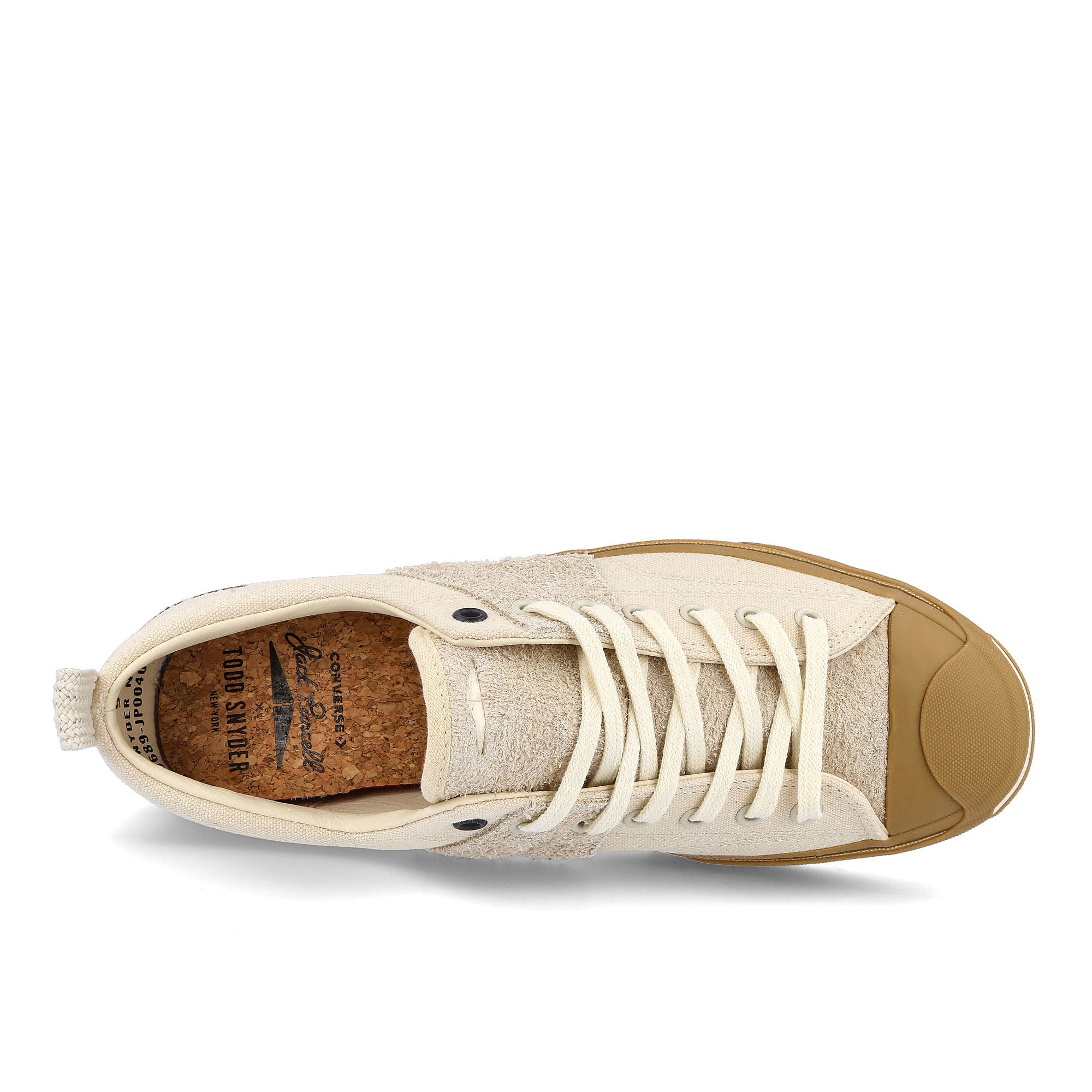 Converse Todd Snyder x Converse Jack Purcell OX Egret / Egret / Gum  Detail view 1 | Overkill