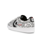 Converse Keith Haring x Converse Pro Leather OX White / Black / Red  Close-up | Overkill
