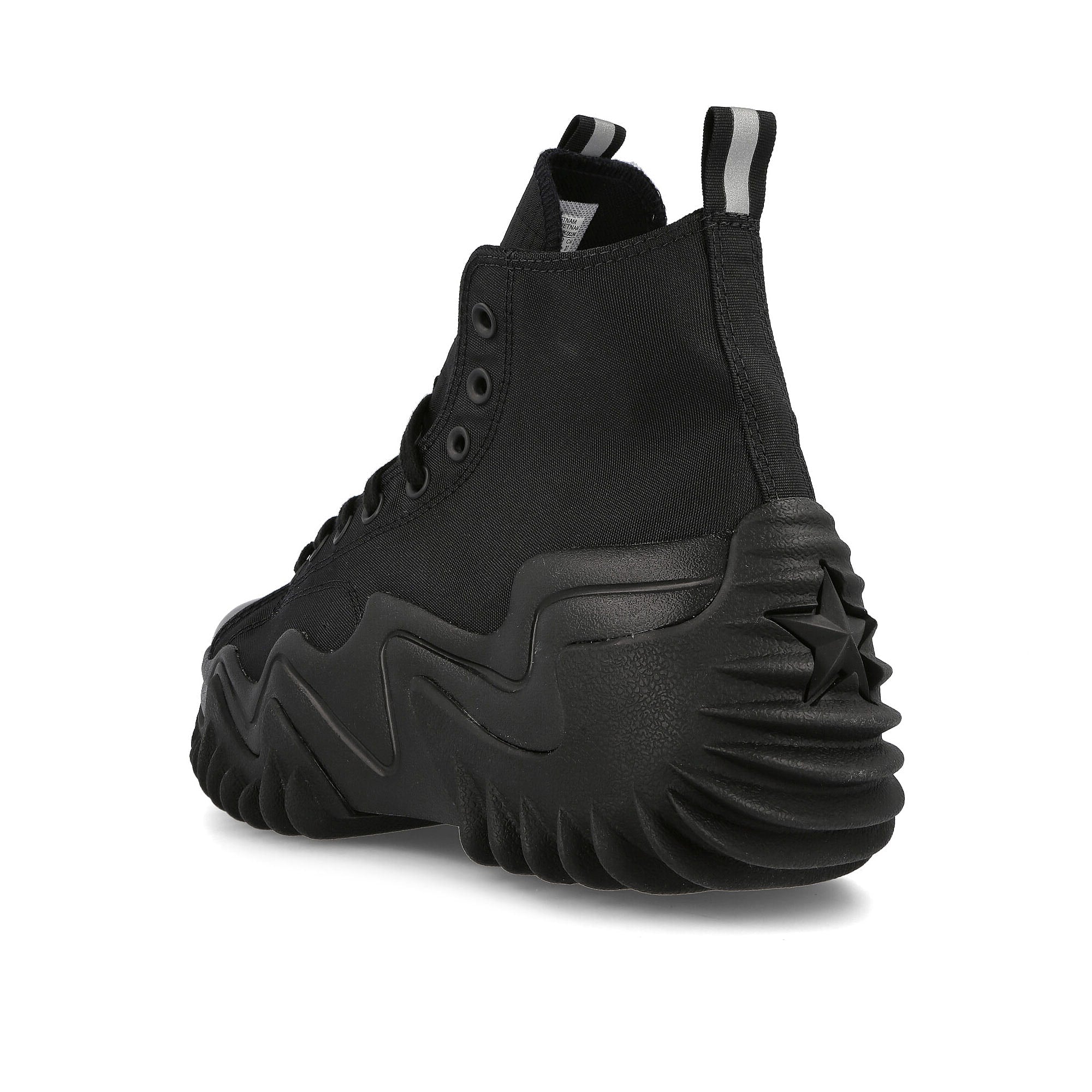 Converse run star motion hi Black-Black-Black Sneakers  Material | Overkill