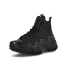 Converse run star motion hi Black-Black-Black Sneakers  Close Up | Overkill