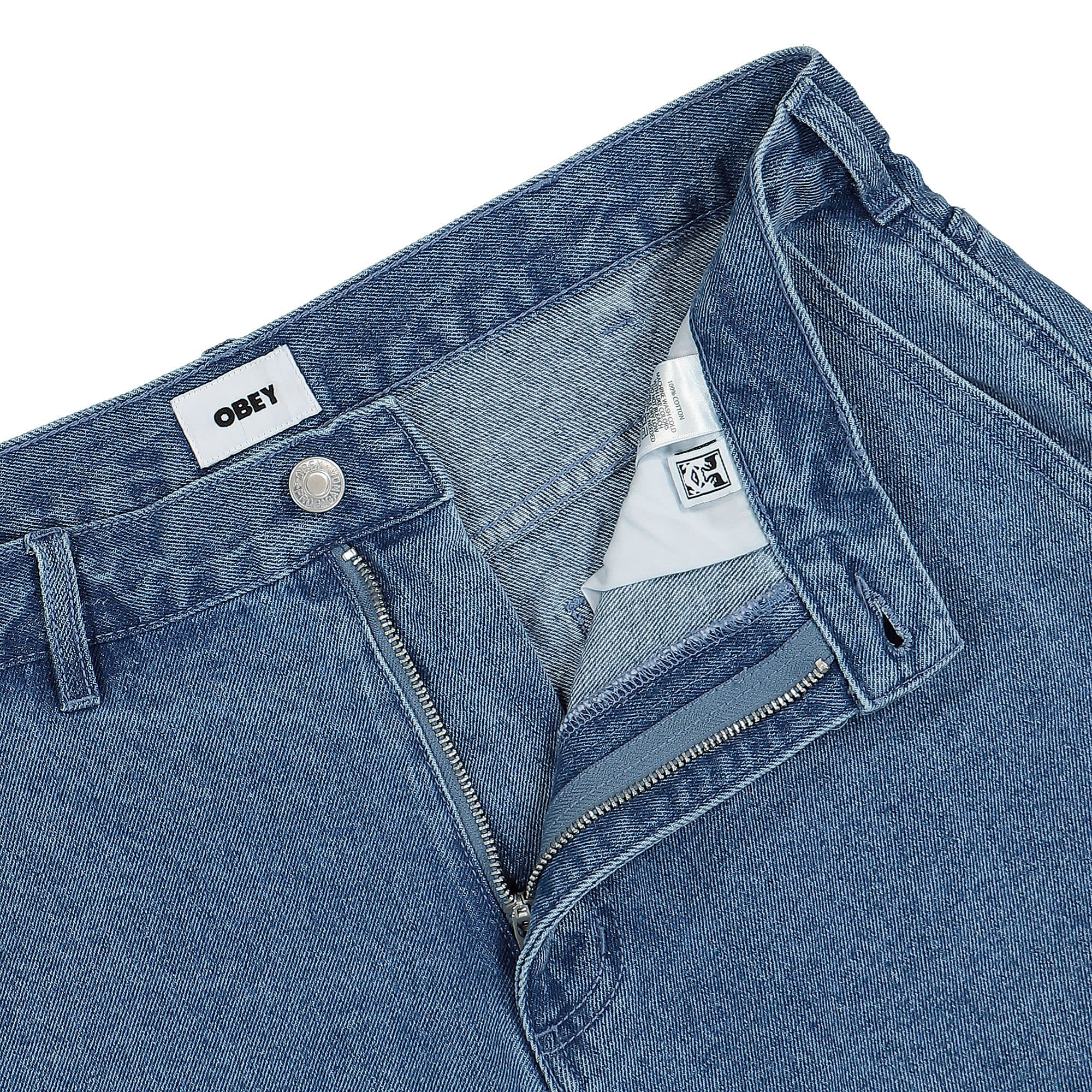 Obey Bigwig Denim Carpenter Short Light Indigo Shorts Detailfoto | Overkill