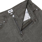 Obey BigWig Baggy Denim Short Black Olive Wrinkle Wash Shorts 172100109-BOW Detail View 1 | Overkill
