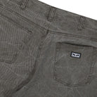 Obey BigWig Baggy Denim Short Black Olive Wrinkle Wash Shorts 172100109-BOW Detail View 2 | Overkill
