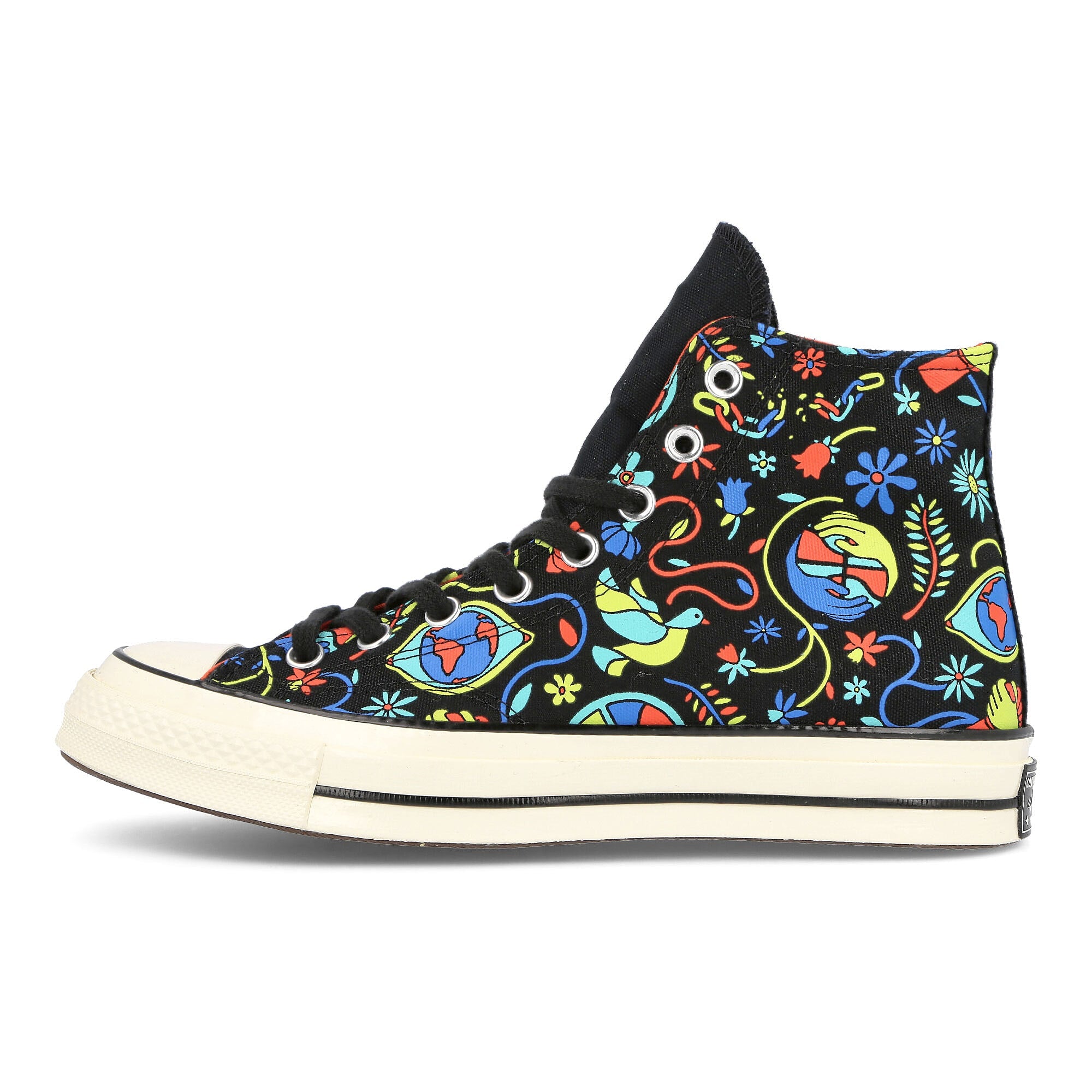 Converse chuck 70 hi Black-Poppy Glow-Lime Twist Sneakers 172259C | Overkill
