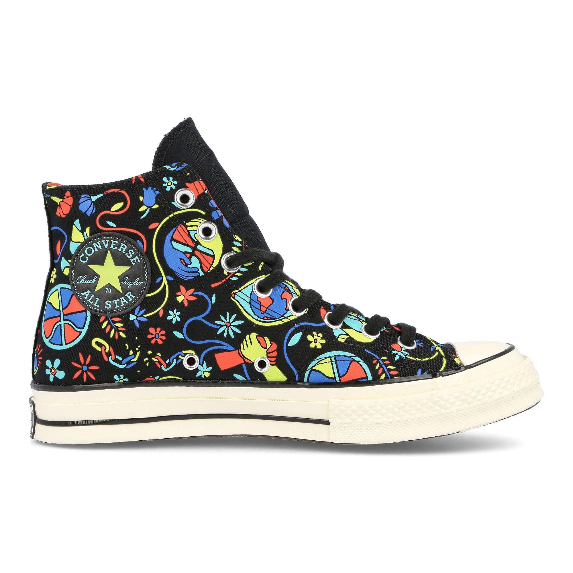 Converse chuck 70 hi Black-Poppy Glow-Lime Twist Sneakers  Silhouette | Overkill