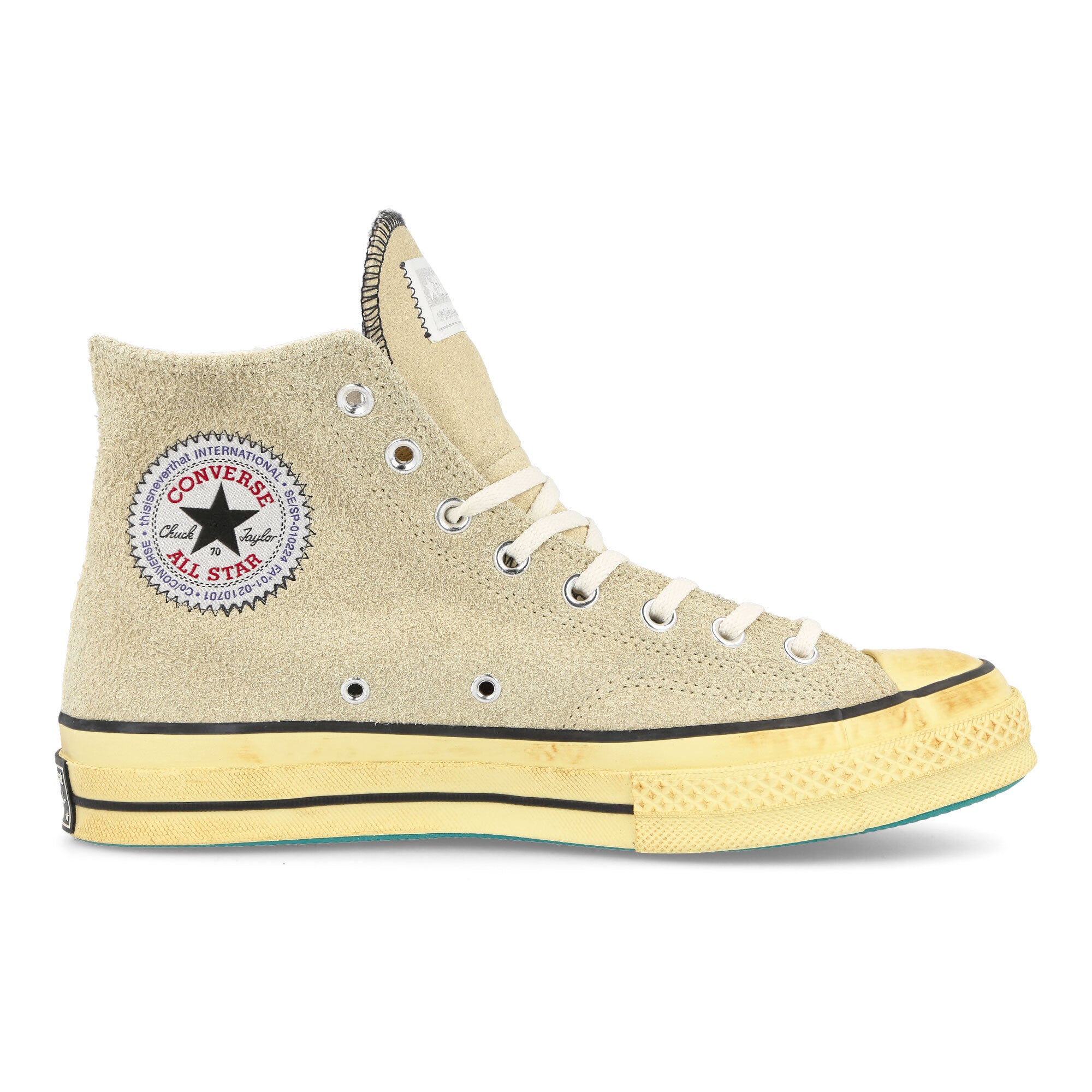 Converse thisisneverthat x Converse Chuck 70 Hi Lemon Icing / Pastel Yellow   Material | Overkill