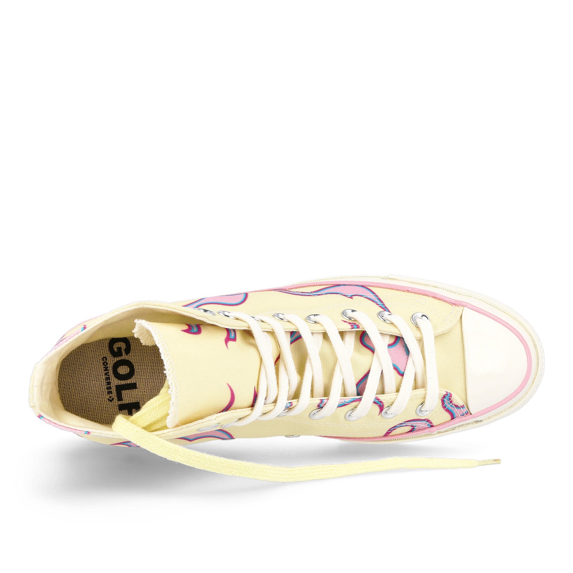 Converse TTC Flames x Converse Chuck 70 Hi Pastel Yellow / Almond Blossom  Detail view 1 | Overkill