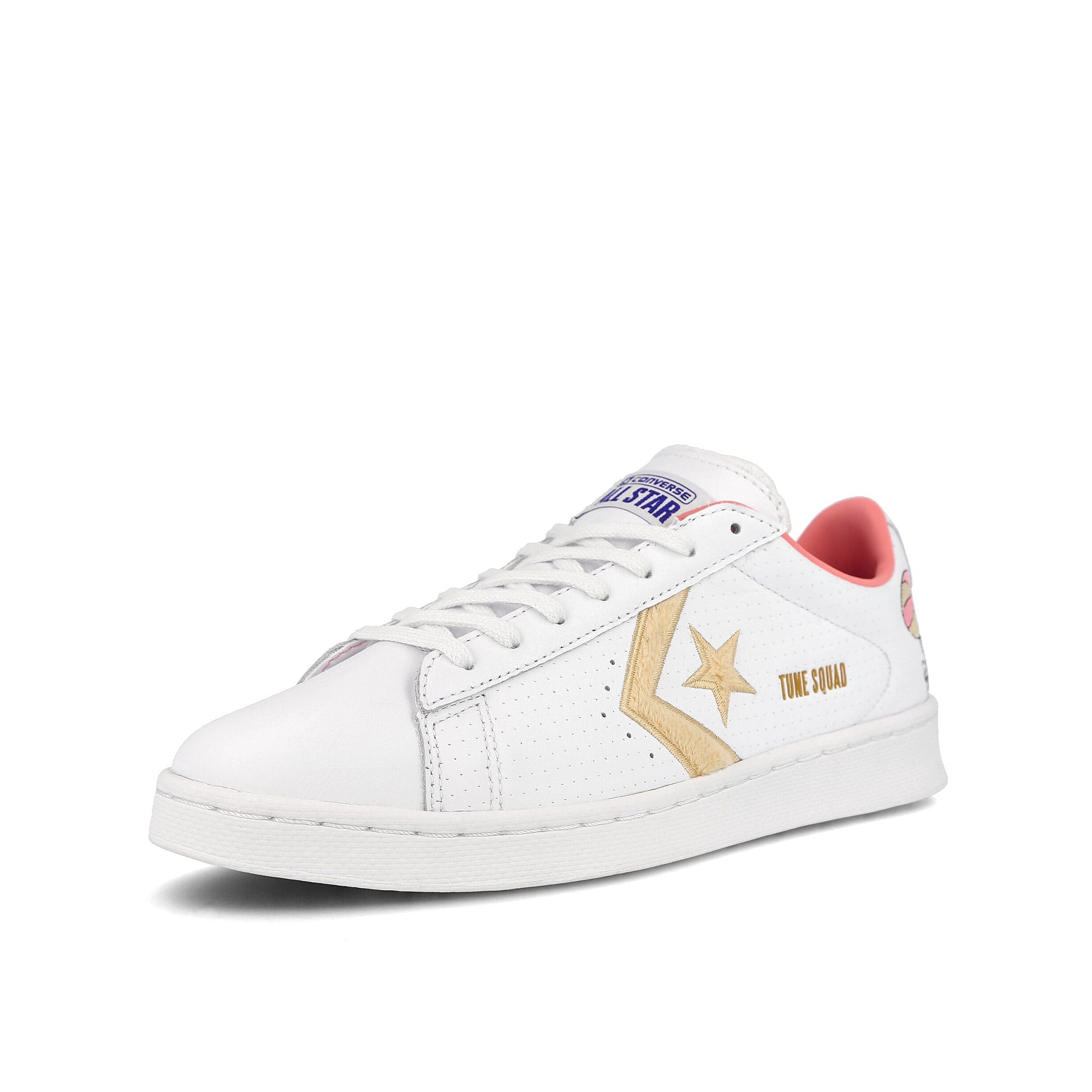 Converse Space Jam x Converse Pro Leather OX White / White Onyx / Multi  Detailfoto | Overkill