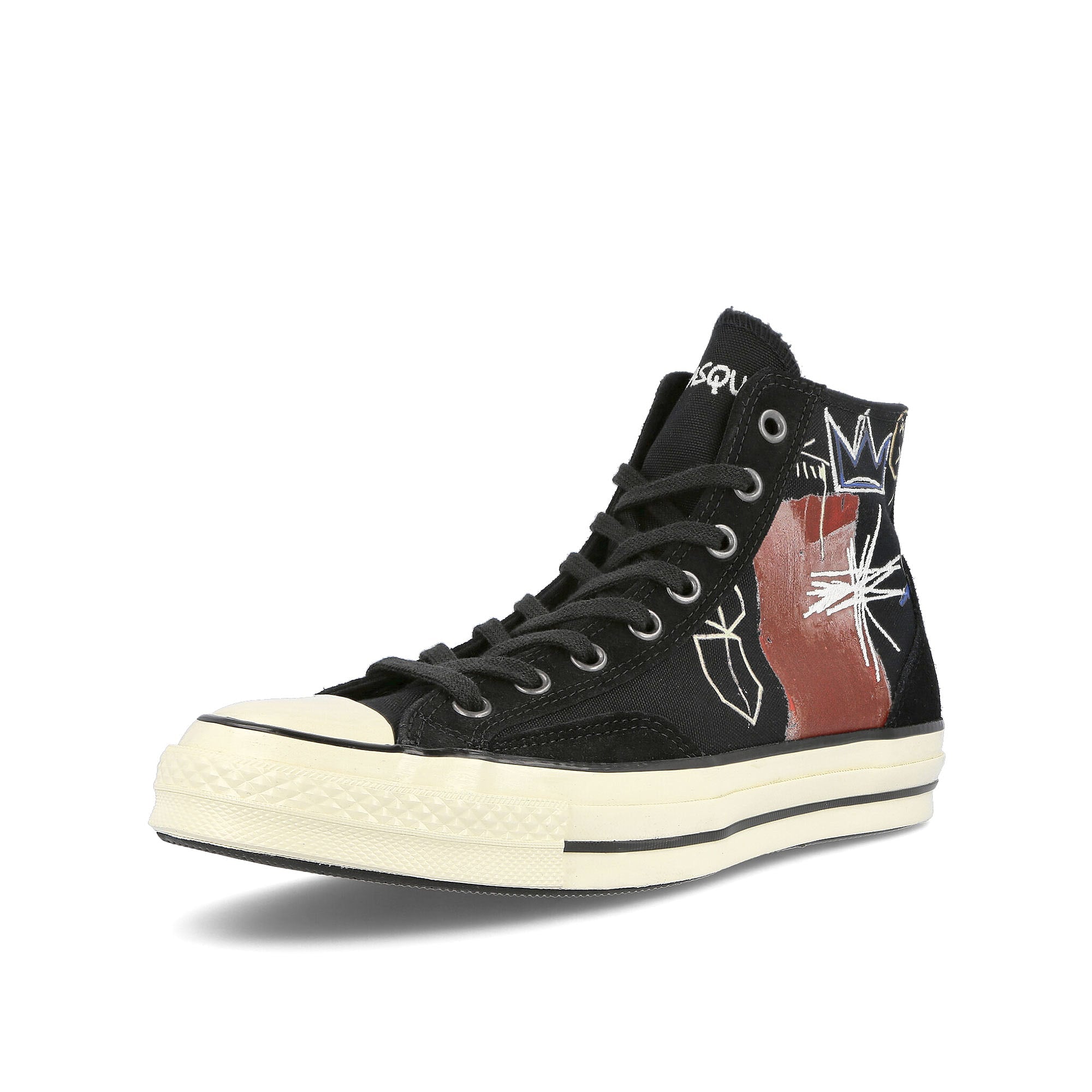 Converse Basquiat x Converse Chuck 70 Hi Black / Multi / Egret  Detailfoto | Overkill