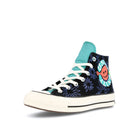Converse chuck 70 hi Black-Washed Teal-Game Royal Sneakers  Close Up | Overkill