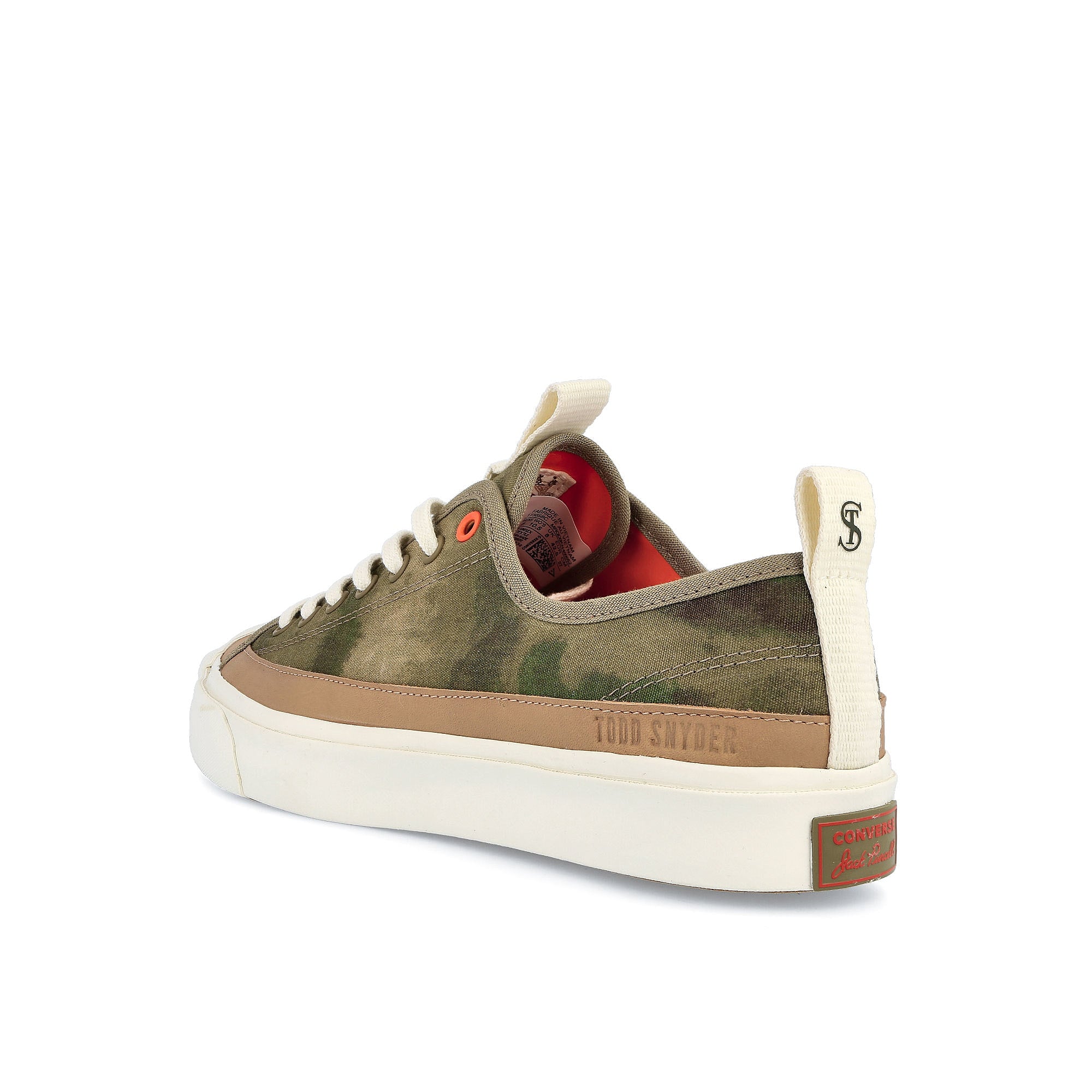 Converse Todd Snyder x Converse Jack Purcell Ox Elmwood / Egret / Champagne Tan  Close-up | Overkill