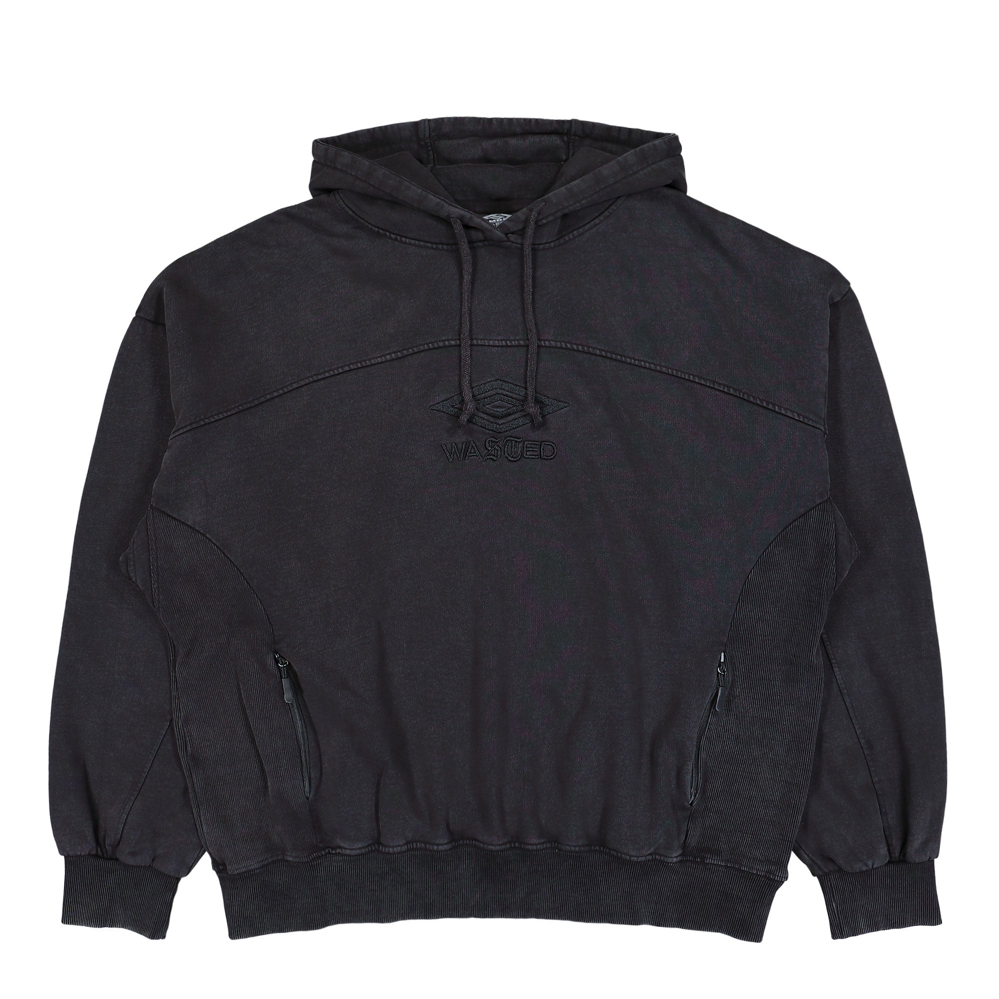Umbro x Wasted Paris Boxy Hoodie Faded Black Hoodie 177052 | Overkill
