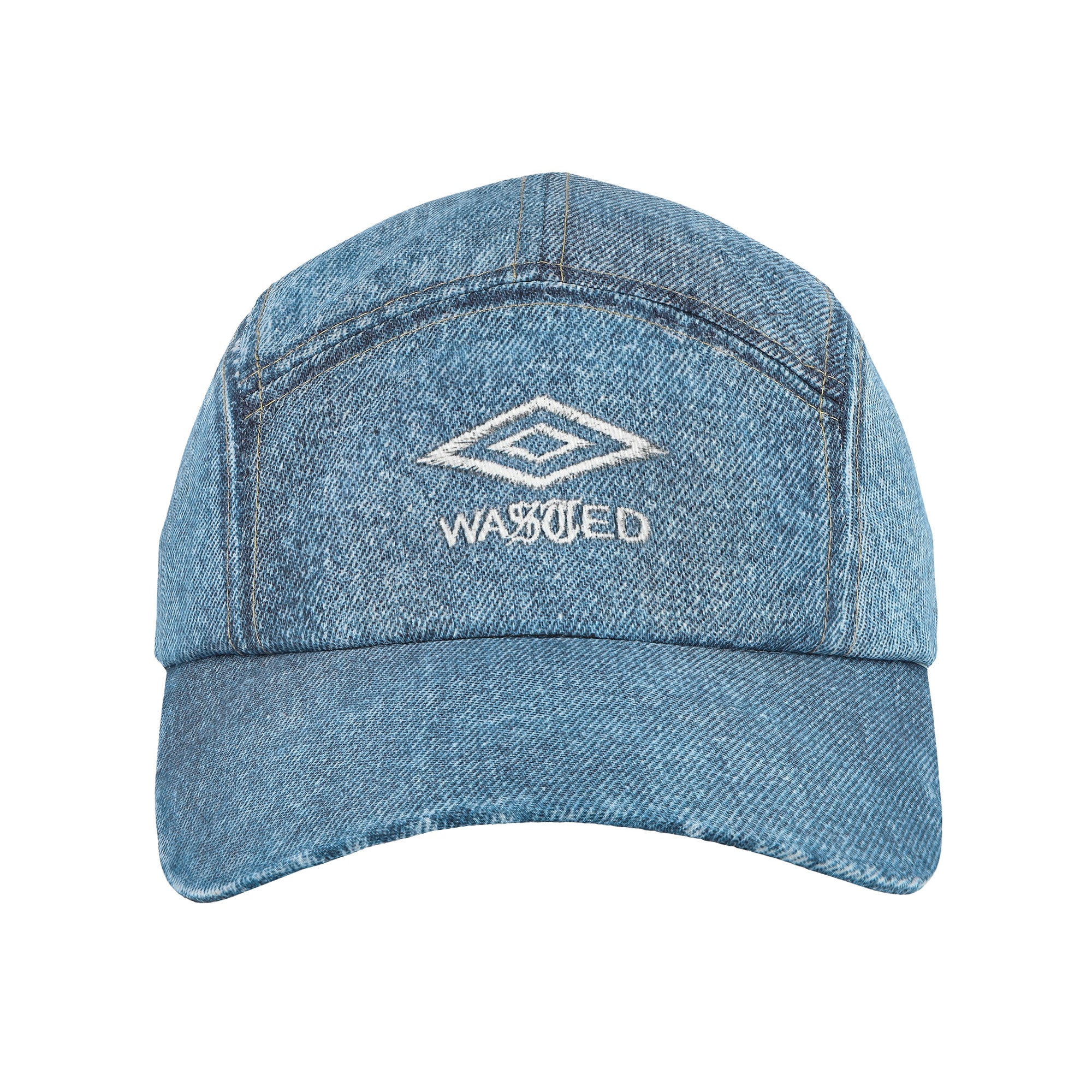 Umbro x Wasted Paris Trompe L'oeil Track Cap Washed Blue Basecap 177059 Detail View 1 | Overkill
