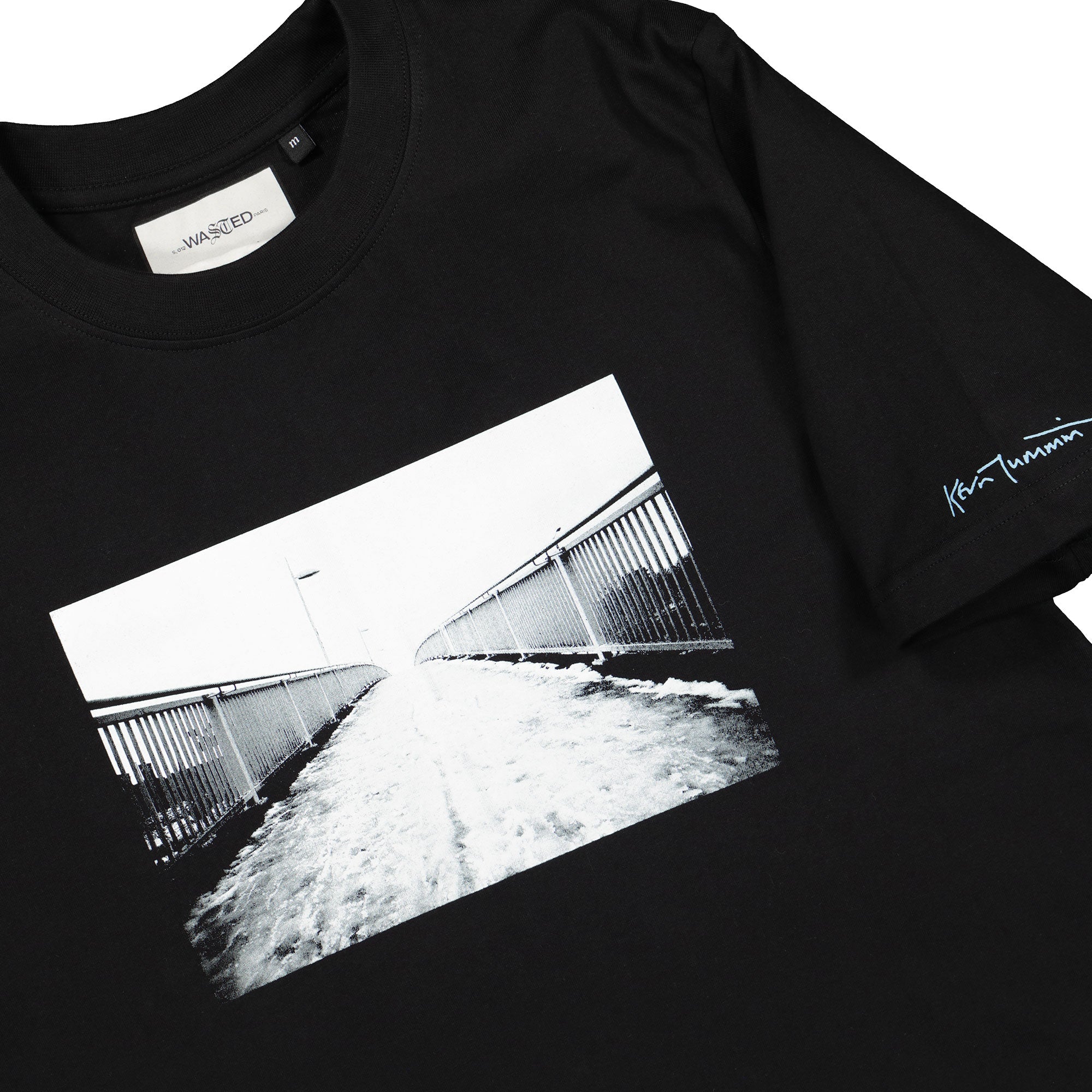 Wasted Paris Pouring Rain T-Shirt Black T-Shirts Close-up | Overkill