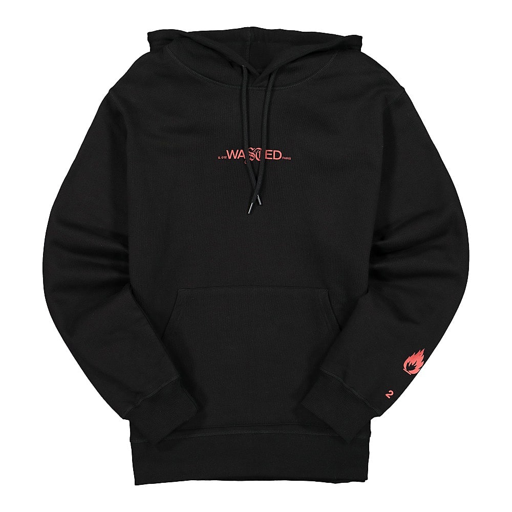 Wasted Paris Caution Hoodie Black Hoodies 178005 | Overkill