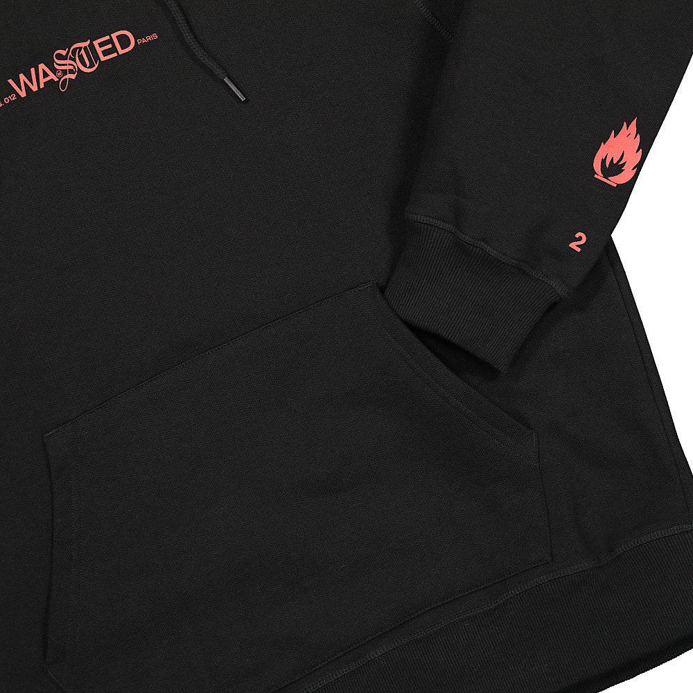 Wasted Paris Caution Hoodie Black Hoodies Detailfoto | Overkill