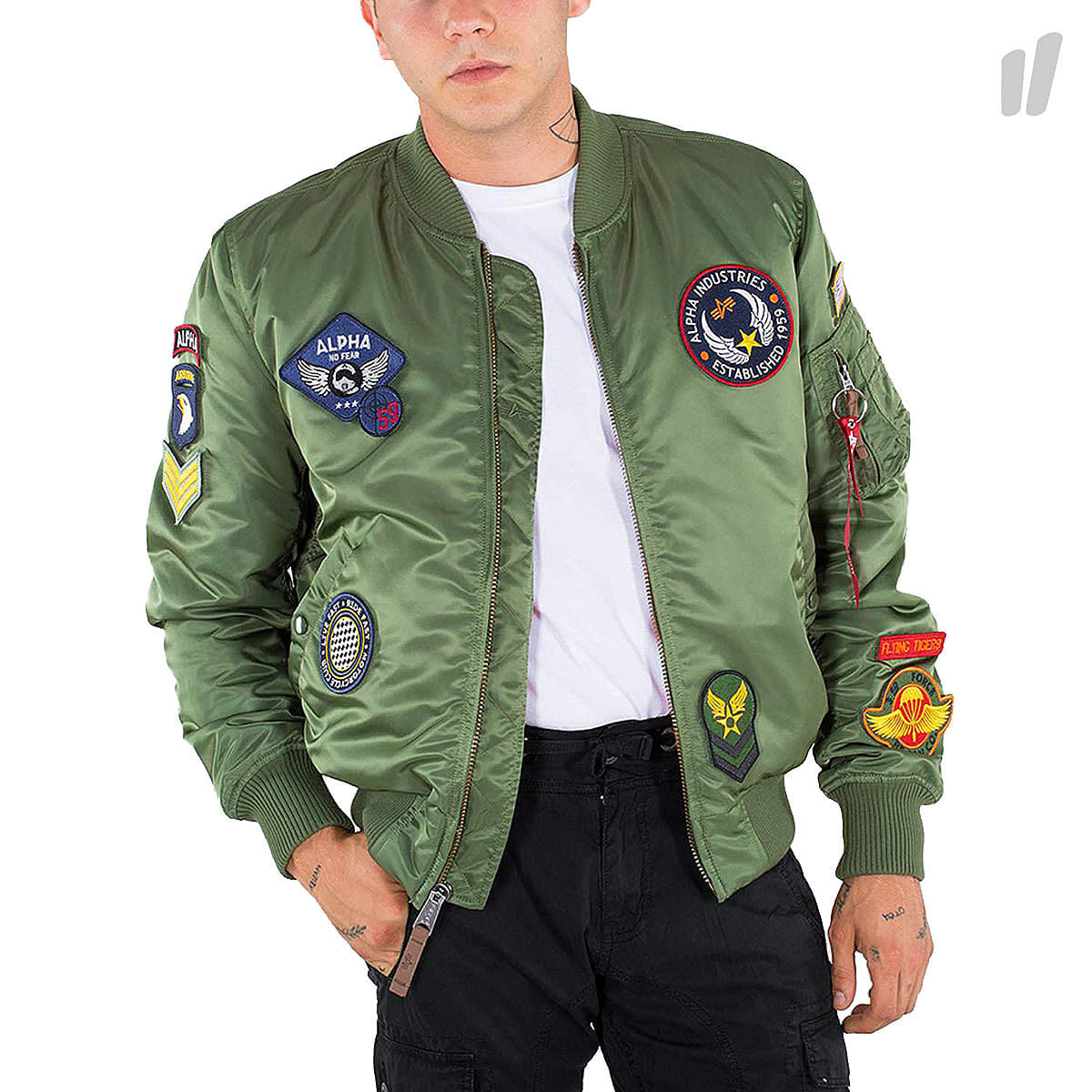 Alpha Industries MA-1 VF DIY Jacket Sage Green Bomber & Varsity Jackets 178122 / 01 | Overkill