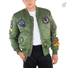 Alpha Industries MA-1 VF DIY Jacket Sage Green Bomber & Varsity Jackets 178122 / 01 | Overkill