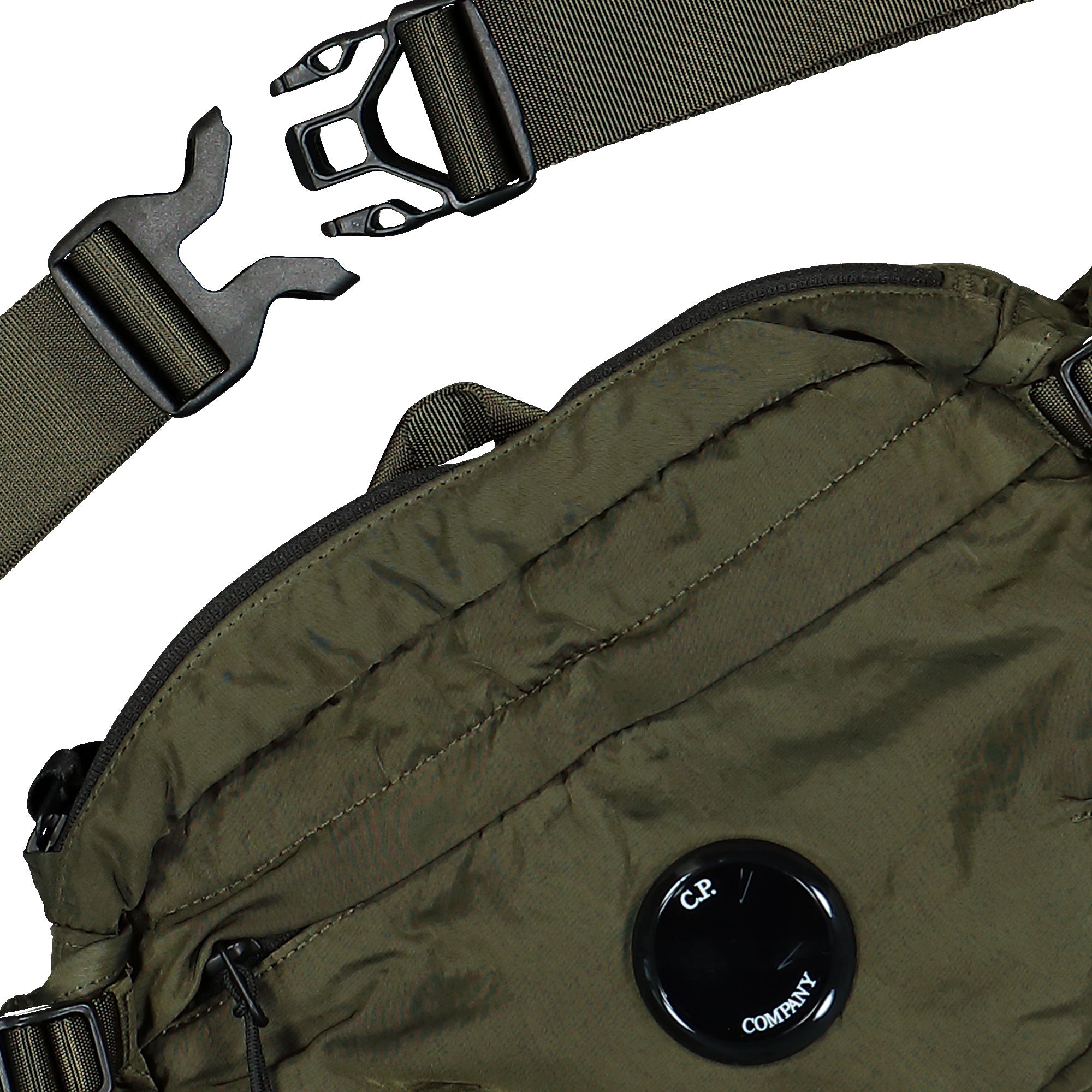 C.P. Company Nylon B Crossbody Pack Ivy Green Shoulder & Cross Body Bags Detail view 1 | Overkill